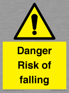 Danger Risk of falling